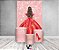 Painel De Festa Vertical 1,50 x 2,20 + Trio De Capas Cilindro - Princesa Efeito Glitter Rosa 218 - Imagem 2