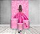 Painel De Festa Vertical 1,50 x 2,20 + Trio De Capas Cilindro - Princesa Pink Efeito Glitter 228 - Imagem 2