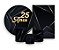 Kit 2 Painéis De Festa + Trio De Capas Cilindro - 25 Anos Preto com Dourado 075 - Imagem 1