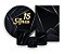 Kit 2 Painéis De Festa + Trio De Capas Cilindro - 15 Anos Preto com Dourado 061 - Imagem 1