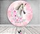 Painel De Festa Redondo 1,50x1,50 - Cavalo Boiadeira Rosa Floral 43 - Imagem 2