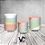 Trio De Capas De Cilindro - Arco-íris Boho Colorido Tom Pastel 010 - Imagem 2