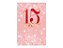 Painel De Festa Vertical 1,50 x 2,20 - 15 Anos Vermelho Efeito Glitter 209 - Imagem 1