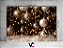 Fundo Fotográfico 2,20 x 1,50 - Enfeites de Natal Bolhinhas Douradas 123 - Imagem 2