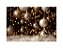 Fundo Fotográfico 2,20 x 1,50 - Enfeites de Natal Bolhinhas Douradas 123 - Imagem 1