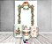 Painel De Festa Vertical 1,50 x 2,20 + Trio De Capas Cilindro - Sinos e Folhagens Natal no Polo Norte 046 - Imagem 2