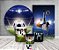 Kit 2 Painéis De Festa + Trio De Capas Cilindro - Bola e Campo de Futebol 009 - Imagem 2