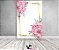 Painel De Festa Vertical 1,50 x 2,20 - Floral Rosa Com Arco Dourado 141 - Imagem 2
