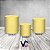 Trio De Capas De Cilindro - Efeito Glitter Amarelo 094 - Imagem 2
