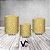 Trio De Capas De Cilindro - Efeito Glitter Dourado 100 - Imagem 2