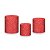 Trio De Capas De Cilindro - Efeito Glitter Vermelho 107 - Imagem 1