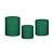 Trio De Capas De Cilindro - Efeito Glitter Verde Escuro 109 - Imagem 1