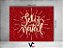 Painel de Festa Horizontal 1,55 X 1,20 - Feliz Natal Efeito Glitter Vermelho 010 - Imagem 2