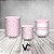 Trio De Capas De Cilindro - Margaridas Fundo Rosa Suave 094 - Imagem 2