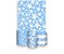 Painel De Festa Vertical 1,50 x 2,20 + Trio De Capas Cilindro - Margaridas Fundo Azul 116 - Imagem 1