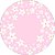 Painel De Festa Redondo 1,50x1,50 - Margaridas Fundo Rosa Suave 193 - Imagem 1