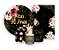 Kit 2 Painéis De Festa + Trio De Capas Cilindro - Meus 90 Anos Floral Efeito Brilhos 092 - Imagem 1