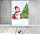 Painel De Festa Vertical Interativo 1,50x2,20 - Boneco de Neve Gorro de Natal 054 - Imagem 2