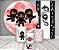 Painel De Festa + Trio De Capas Cilindro + Faixa Veste Fácil - Ninjas Cute 027 - Imagem 2
