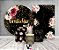 Kit 2 Painéis De Festa + Trio De Capas Cilindro - Gratidão Floral Efeito Brilhos 095 - Imagem 2