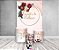 Painel De Festa Vertical 1,50 x 2,20 + Trio De Capas Cilindro - Encontro de Mulheres Rosa Floral 104 - Imagem 2