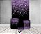 Painel De Festa Vertical 1,50 x 2,20 + Trio De Capas Cilindro - Efeito Glitter Lilás Caindo 103 - Imagem 2
