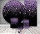 Painel De Festa + Trio De Capas Cilindro + Faixa Veste Fácil - Efeito Glitter Lilás Caindo 046 - Imagem 2