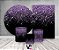 Kit 2 Painéis De Festa + Trio De Capas Cilindro - Efeito Glitter Lilás Caindo 043 - Imagem 2