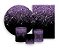 Kit 2 Painéis De Festa + Trio De Capas Cilindro - Efeito Glitter Lilás Caindo 043 - Imagem 1