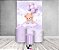Painel De Festa Vertical 1,50 x 2,20 + Trio De Capas Cilindro - Ursinho de Pelúcia Lilás 104 - Imagem 2