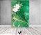 Painel De Festa Vertical 1,50 x 2,20 - Efeito Mármore Verde Flor 150 - Imagem 2