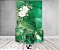 Painel De Festa Vertical 1,50 x 2,20 + Trio De Capas Cilindro - Efeito Mármore Verde Flor 127 - Imagem 2