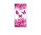 Painel De Festa Vertical 1,00 x 2,00 - Borboletas Voando Pink Floral 034 - Imagem 1