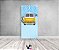 Painel De Festa Vertical 1,00 x 2,00 - Carro Amarelo Fundo Azul 022 - Imagem 2