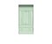 Painel De Festa Vertical 1,00 x 2,00 - Parede Boiserie Verde 001 - Imagem 1
