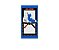 Painel De Festa Vertical 1,00 x 2,00 - Lutadores Jiu-Jitsu Azul 029 - Imagem 1