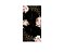 Painel De Festa Vertical 1,00 x 2,00 - Preto com Flores Rosa Efeito Brilhos 031 - Imagem 1
