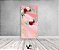 Painel De Festa Vertical 1,00 x 2,00 - Flores Efeito Marmorizado Rosa 086 - Imagem 2