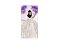 Painel De Festa Vertical 1,00 x 2,00 - Princesa Vestido Branco e Flores Lilás 090 - Imagem 1