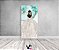 Painel De Festa Vertical 1,00 x 2,00 - Princesa Vestido Branco com Flores 094 - Imagem 2