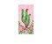 Painel De Festa Vertical 1,00 x 2,00 -  Cactos e Flores Rosas 149 - Imagem 1
