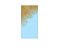 Painel De Festa Vertical 1,00 x 2,00 - Branco Efeito Glitter Dourado 068 - Imagem 1