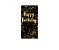 Painel De Festa Vertical 1,00 x 2,00 - Efeito Brilhos Happy Birthday Dourado 004 - Imagem 1