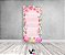 Painel De Festa Vertical 1,00 x 2,00 - Listras E Floral Rosa 015 - Imagem 2