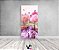 Painel De Festa Vertical 1,00 x 2,00 - Jardim Florido Rosa 012 - Imagem 2