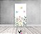 Painel De Festa Vertical 1,00 x 2,00 - Jardim com Flores Coloridas Aquarela 029 - Imagem 2