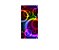 Painel De Festa Vertical 1,00 x 2,00 - Circulos Coloridos Efeito Neon 015 - Imagem 1