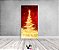 Painel De Festa Vertical 1,00 x 2,00 - Árvore de Natal Dourada Efeito Glitter 015 - Imagem 2