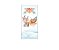 Painel De Festa Vertical 1,00 x 2,00 - Natal Rena Cute Aquarela 022 - Imagem 1