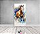 Painel De Festa Vertical 1,00 x 2,00 - Cavalo Aquarela Azul 028 - Imagem 2